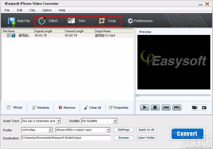 4Easysoft iPhone Video Converter,iPhone视频格式转换