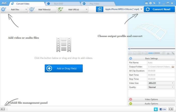 AnyVideoConverterProfessional,视频转换.